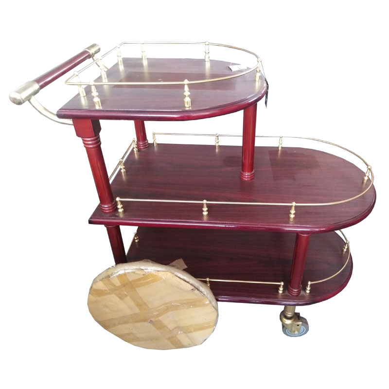Classic Wooden Bar & Tea Serving Trolley